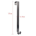 Matte black adjustable over-the-door wreath hook, view 3