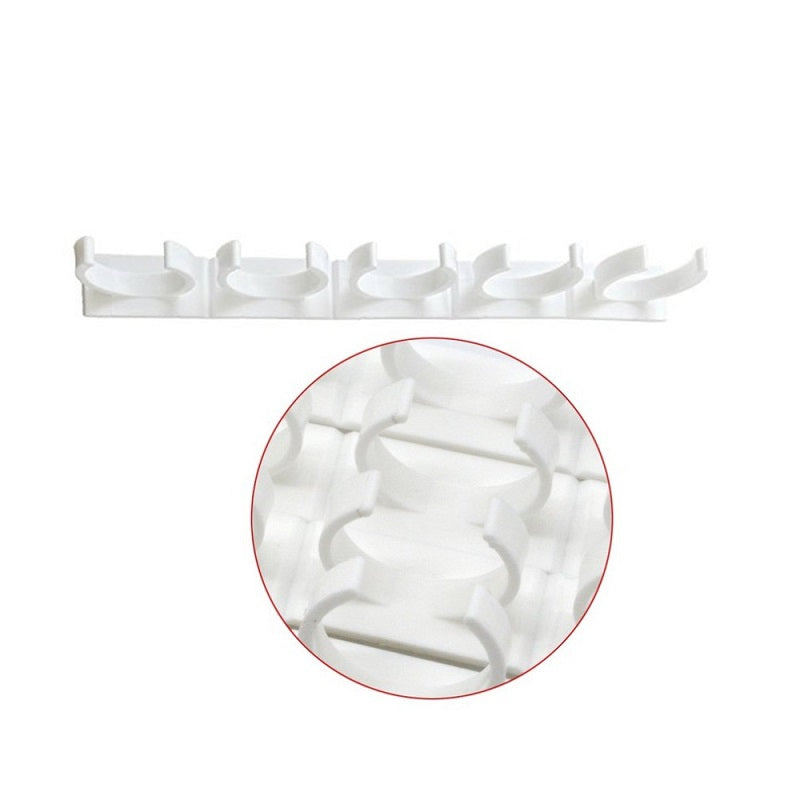 Adhesive Wall-Mounted Spice Bottle Clip Strip Organizer for Kitchen