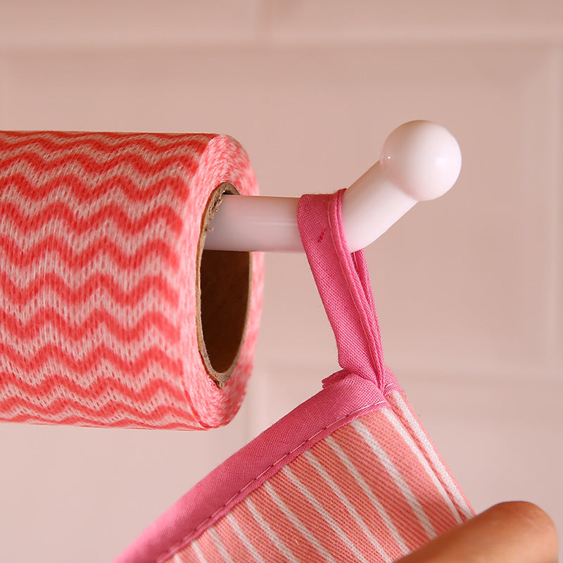 No-Drill Kitchen Paper Towel Holder Wall-Mounted Roll Hanger - S