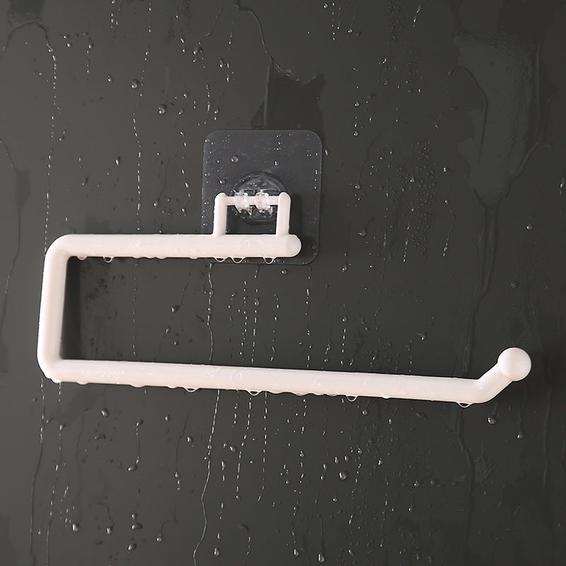 No-Drill Kitchen Paper Towel Holder Wall-Mounted Roll Hanger - S