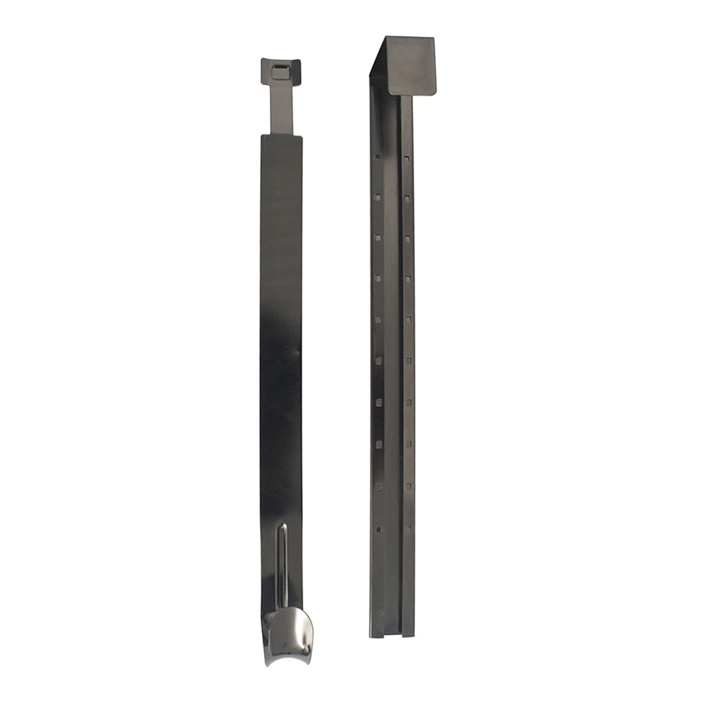 Matte black adjustable over-the-door wreath hook, view 5